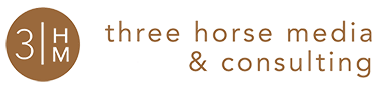 Three Horse Media & Consulting Logo